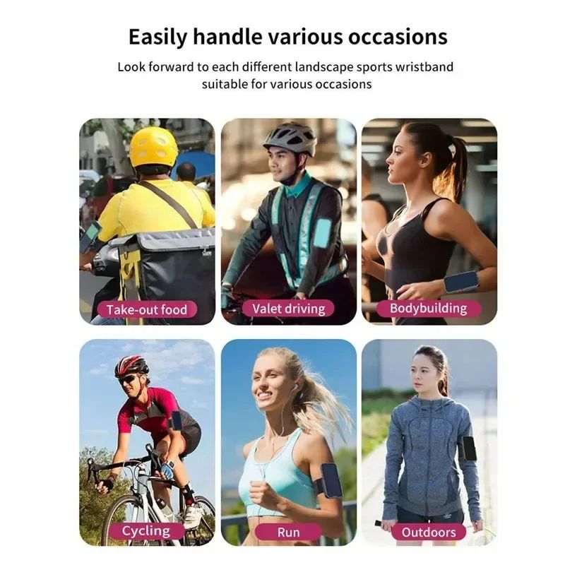 PAFEL Phone holder Portable Wristband Phone Mount Armband Anti Slip Mount 360° Rotating Phone Wrist Bag Arm Bag for Running Cycling Hiking Biking phone stand