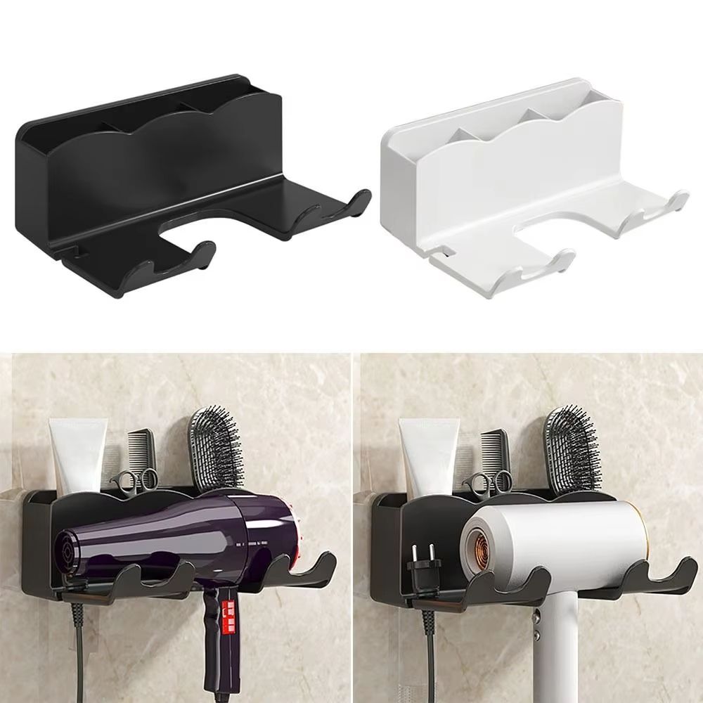 PAFEL Bathroom wall mount hair dryer rack Shower Bathroom Furniture Kitchen Storage Rack Large Capacity Household Storage bathroom hair dryer rack storage box shower hair dryer storage rack