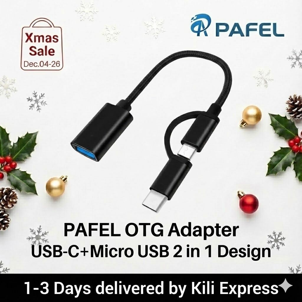 PAFEL 2 in 1 OTG USB Adapter micro usb &Type C to USB 3.0 Adapter USB Cable For Macbook pro Samsung Huawei Xiaomi USB Data Cable OTG 2 in 1 Black