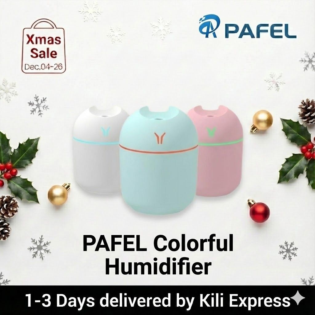 PAFEL Humidifier 250ML Mini Ultrasonic Air Humidifiers Romantic Light USB Essential Oil Diffuser Vehicle Mounted Purifier LED Changing Color Light Aromatic Anion Spray Humidifier