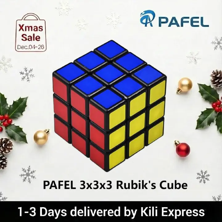 PAFEL High Quality Professional Rubik's Cube 3x3x3 Quick Turn Rubik's Cube Pocket Puzzle Durable Design Rubik's Cube for Kids to Improve Cognitive Skills Perfect Toy Gift