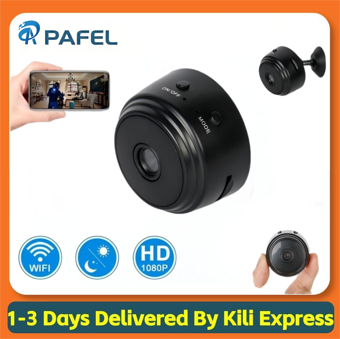 PAFEL A9 Mini Camera WiFi Wireless Monitoring 1080P Security Remote Monitoring Hidden Camera Monitoring Camera Smart Home Camera