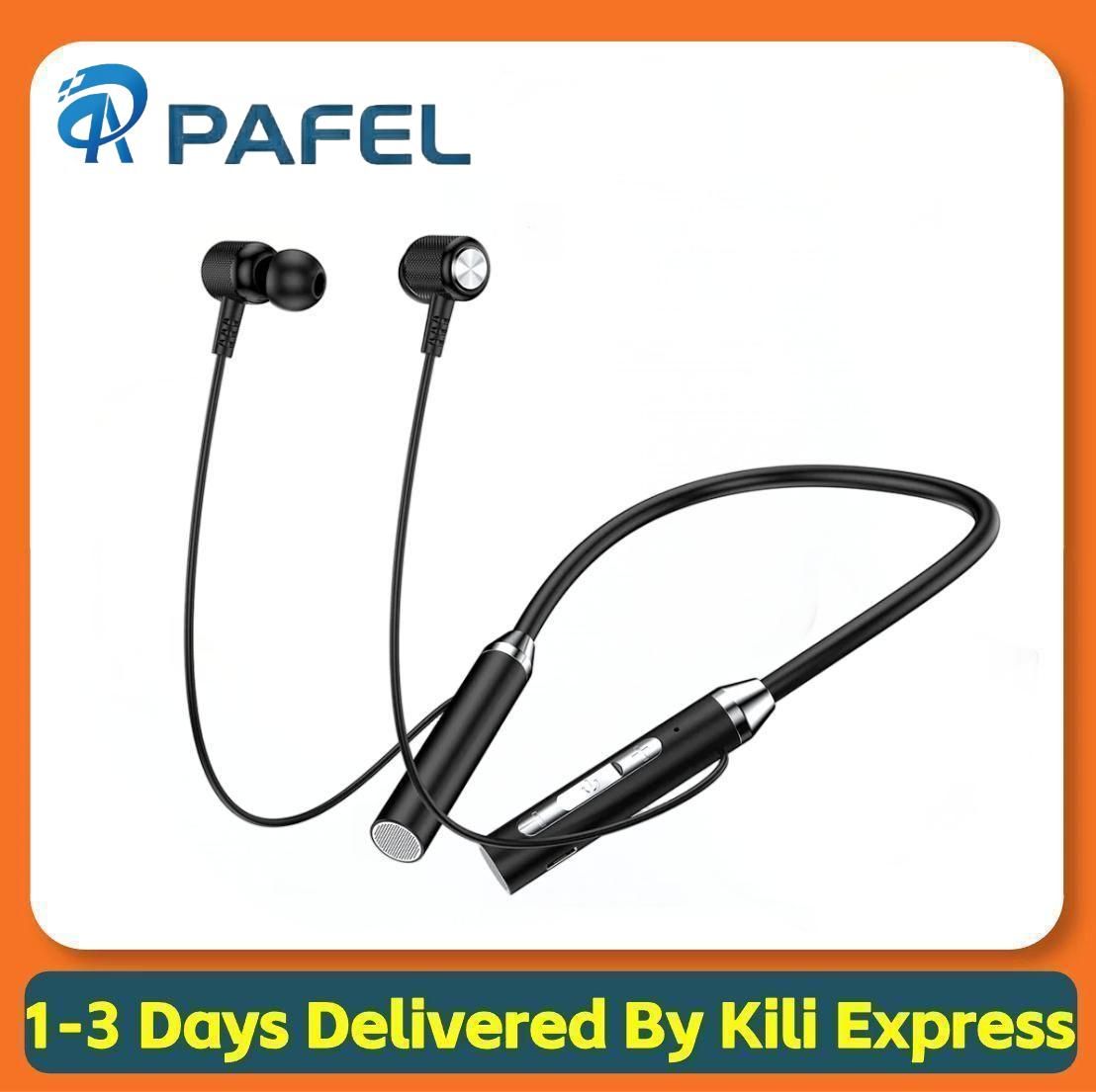PAFEL B3 Wireless Bluetooth Earphones Neckband Retractable Earbuds Wireless Stereo BT 5.0 Deep Bass HiFi Magnetic Sports with Microphone Bluetooth Earphones