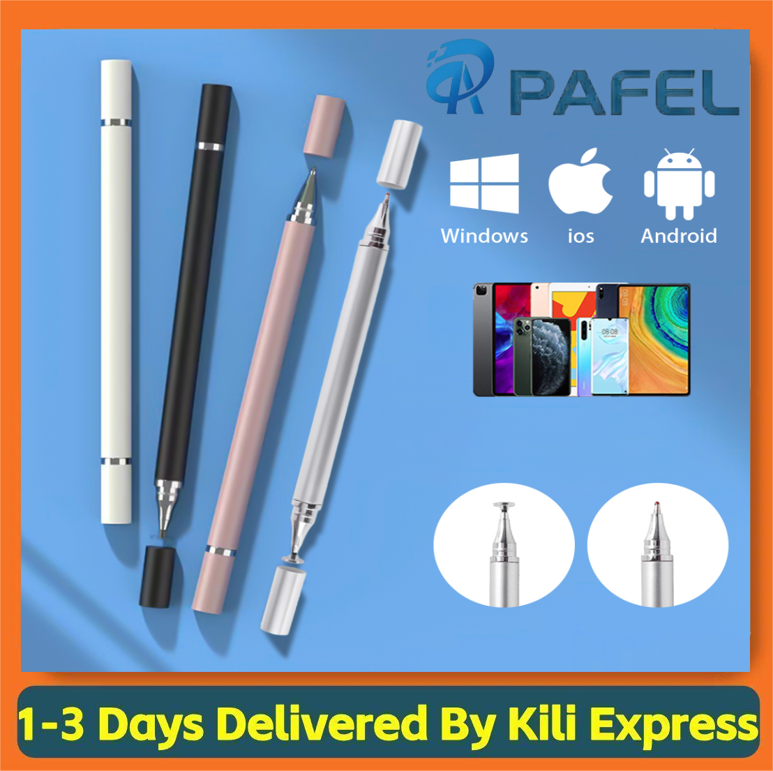PAFEL 2 in 1 Universal Stylus Pens For Tablet Mobile Android ios Phone iPad Accessories Drawing Tablet Capacitive Screen Touch Pen