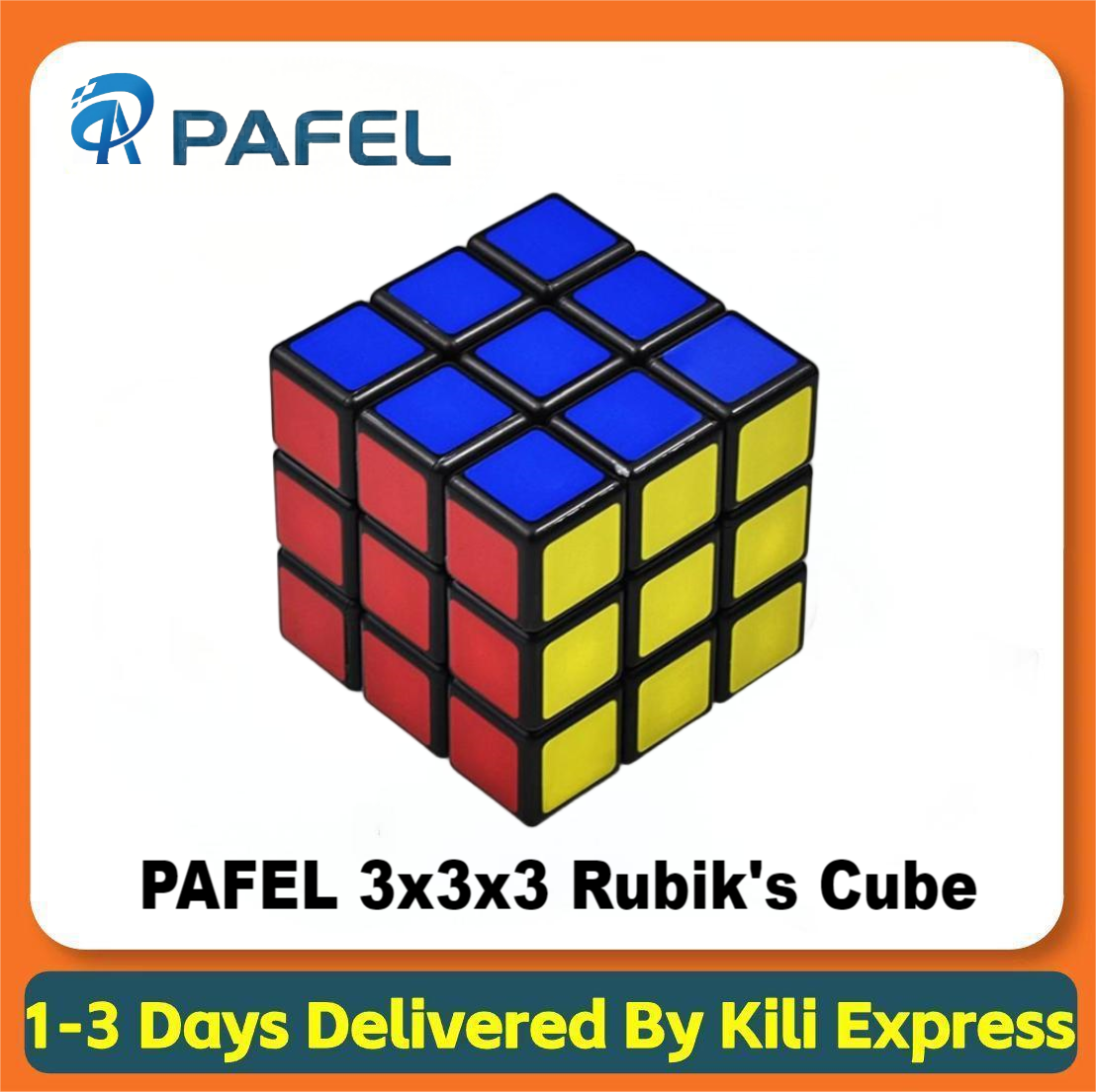 PAFEL High Quality Professional Rubik's Cube 3x3x3 Quick Turn Rubik's Cube Pocket Puzzle Durable Design Rubik's Cube for Kids to Improve Cognitive Skills Perfect Toy Gift