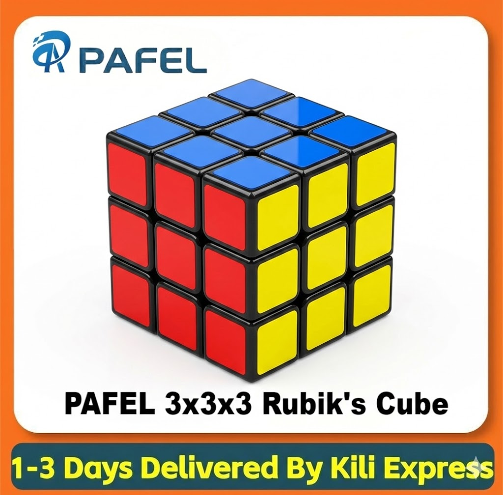PAFEL High Quality Professional Rubik's Cube 3x3x3 Quick Turn Rubik's Cube Pocket Puzzle Durable Design Rubik's Cube for Kids to Improve Cognitive Skills Perfect Toy Gift