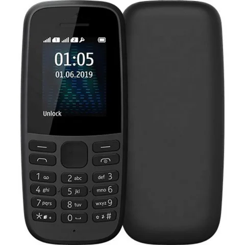 Nokia 105, 1.77" screen, Dual SIM, Feature phone with FM and Torch