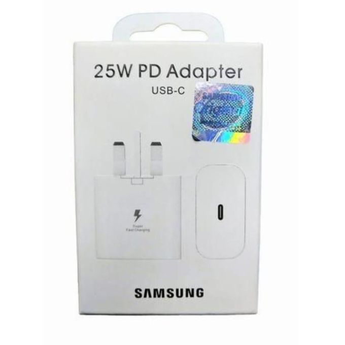 Samsung 25Watts Super Fast Charger, Adapter With Type C Output For Galaxy A06,A06S,A16, A26,A36,A56, A05, A05s, A14, A15, A23, A24, A25, A33, A34, A35, A53, A54, A55, A74 And All S Series