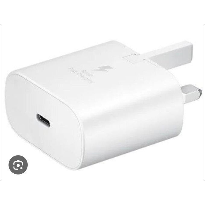 Samsung 25Watts Super Fast Charger, Adapter With Type C Output For Galaxy A06,A06S,A16, A26,A36,A56, A05, A05s, A14, A15, A23, A24, A25, A33, A34, A35, A53, A54, A55, A74 And All S Series
