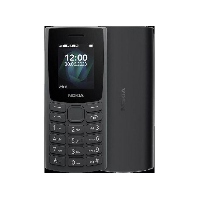 Nokia 105 HMD // Kabambe // Katululu // Kaduda (2023) 1.8", Dual SIM Feature Phone, Long-Lasting Battery, Durable Design- Charcoal