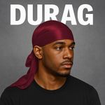 2PCS Silky Durag Pack For Men Waves, Satin Doo Rag For 360 540 720 Waves (wine Red+dark Green)