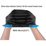 2PCS Silky Wave Caps for Men Waves, Good Compression Caps Over Durags for 360 Waves, Ideal Gifts for Farther's Day (Black+Black)