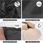 2PCS Silky Wave Caps for Men Waves, Good Compression Caps Over Durags for 360 Waves, Ideal Gifts for Farther's Day (Black+Black)