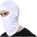 2PCs Balaclava Ski Mask Bandana Mask White Ski Mask for Men Windproof Masks for Outdoor Motorcycle Helmet Headwear