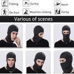 2PCs Balaclava Ski Mask Bandana Mask Black Ski Mask for Men Windproof Masks for Outdoor Motorcycle Helmet Headwear
