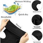 2PCs Balaclava Ski Mask Bandana Mask Black Ski Mask for Men Windproof Masks for Outdoor Motorcycle Helmet Headwear