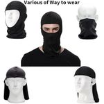 2PCs Balaclava Ski Mask Bandana Mask Black Ski Mask for Men Windproof Masks for Outdoor Motorcycle Helmet Headwear
