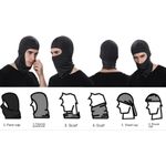 2PCs Balaclava Ski Mask Bandana Mask Black Ski Mask for Men Windproof Masks for Outdoor Motorcycle Helmet Headwear
