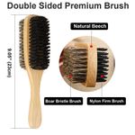 3PCS Silky Durags with Double Sided Brush for Men Wave, Satin Doo Rags for 360, 540, 720 Waves, Award 1 Wave Cap (red+blue+black)