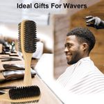 3PCS Silky Durags with Double Sided Brush for Men Wave, Satin Doo Rags for 360, 540, 720 Waves, Award 1 Wave Cap (red+blue+black)