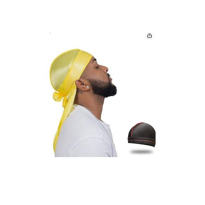 Silky Durag For Men Wave Cap Satin Dorag For Men Women 360 Wave