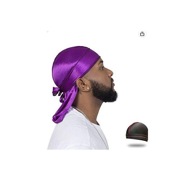 Silky Durag For Men Wave Cap Satin Dorag For Men Women 360 Wave