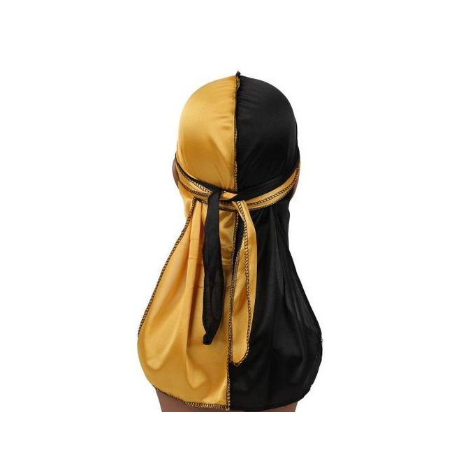 Two Tone Men Silky Durag Hip-hop Rapper Doo Rag,long Tail,360 Waves Headwraps