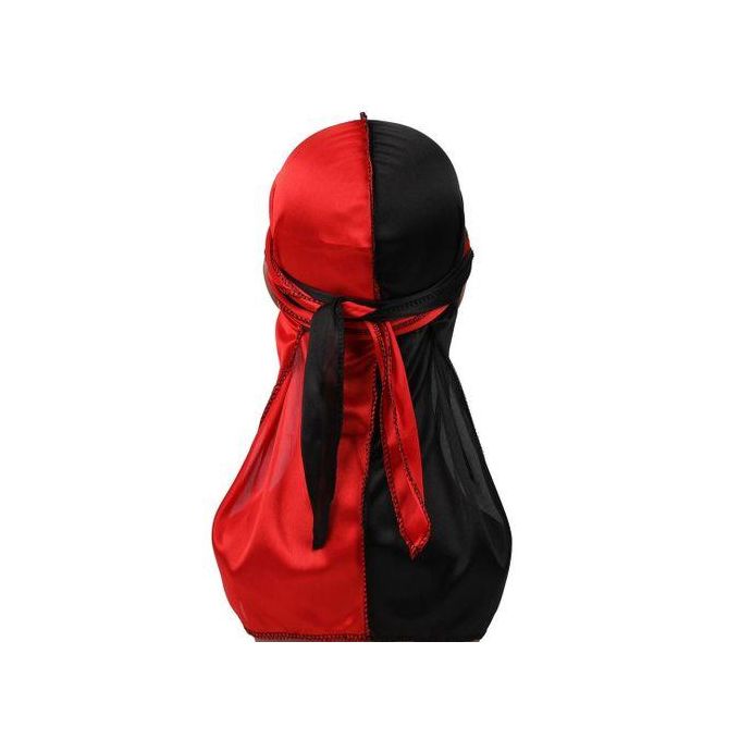 Two Tone Men Silky Durag Hip-hop Rapper Doo Rag,long Tail,360 Waves Headwraps