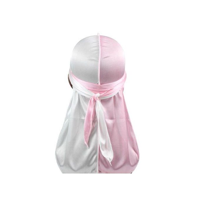 Two Tone Men Silky Durag Hip-hop Rapper Doo Rag,long Tail,360 Waves Headwraps