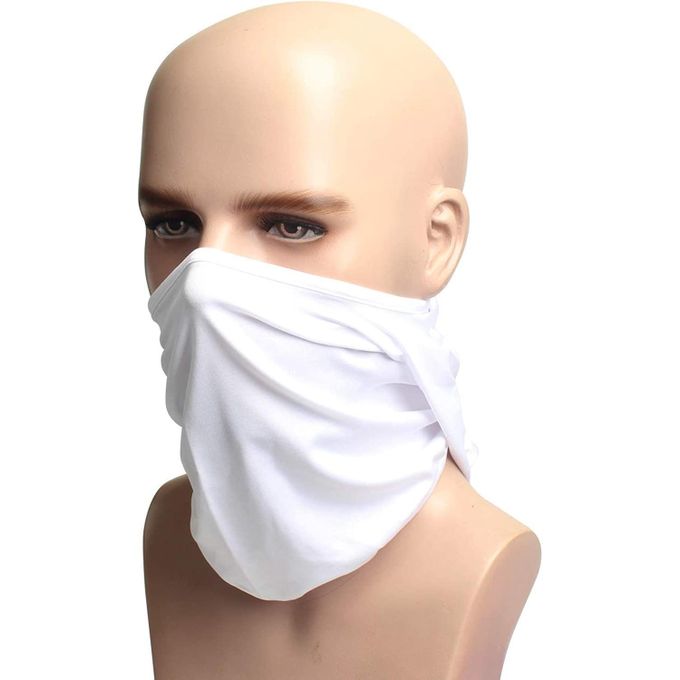 Outdoor Full Face Mask Spandex Balaclava Thin Motorcycle Cycling Ski CS Mask white Balaclava