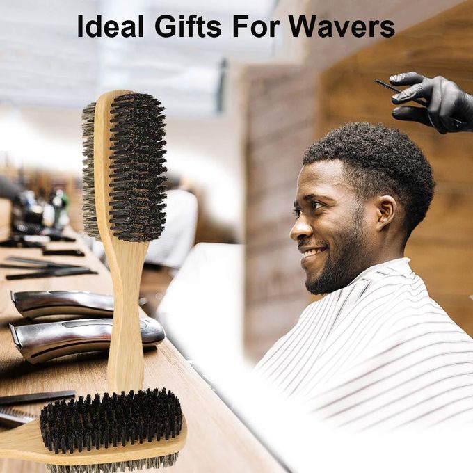 3PCS Silky Durag With Double Sided Brush Packs For Men Waves, Satin Doo Rag For 360 540 720 Waves, Award 1 Wave Cap