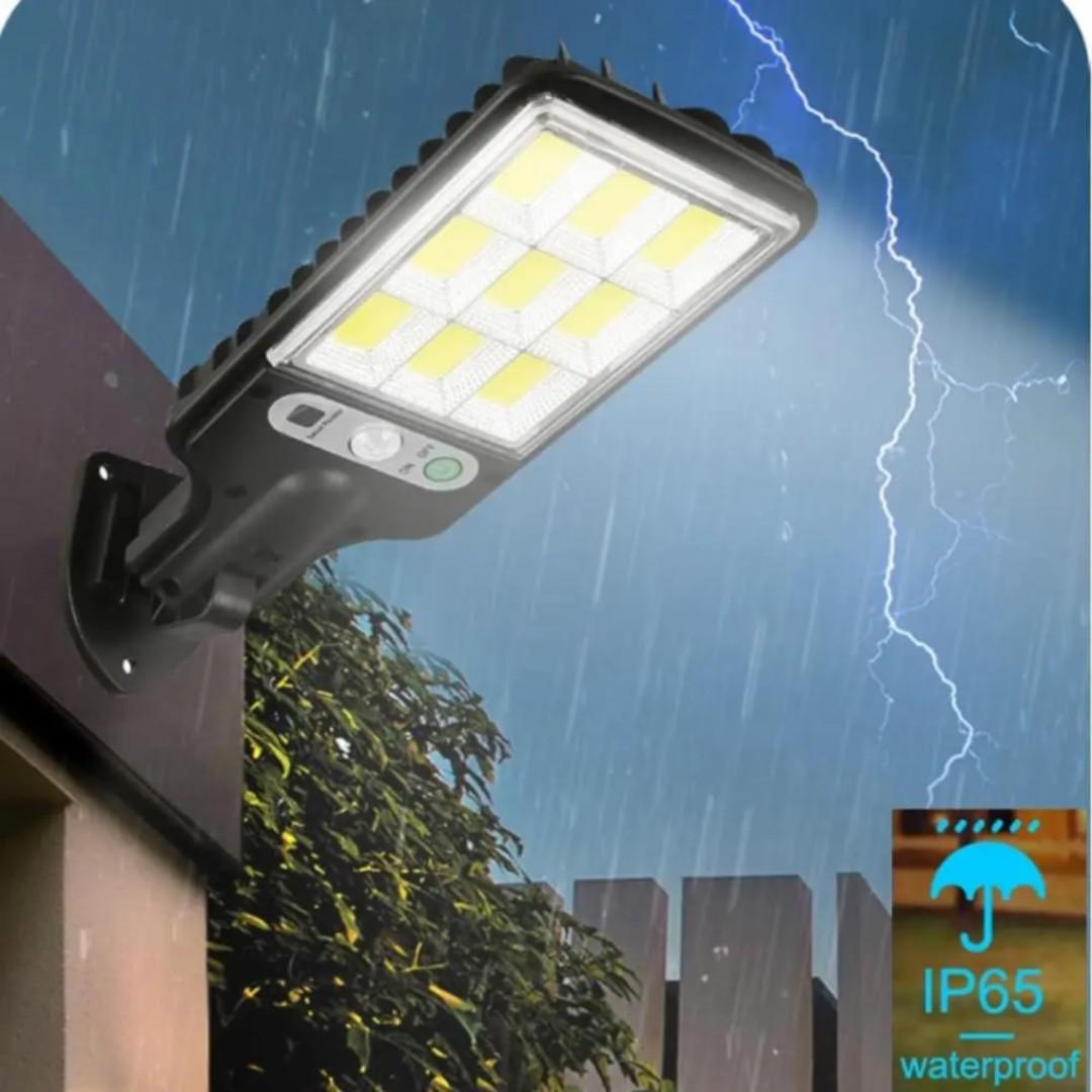 4 pack Outdoor Solar Street Light ABS IP65 Human Motion Sensor Garden Light Remote Control LED Wall Lamp Waterproof