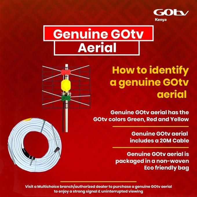 Gotv Digital Antenna Ariel+20 Metres Coaxial Cable