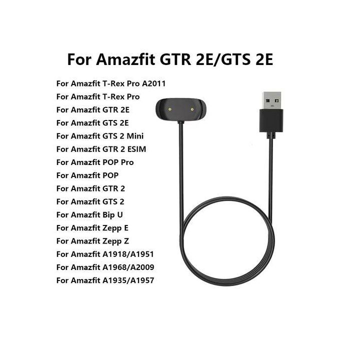 USB Charger For Amazfit (TRex Pro GTS 2 GTR 2 BIP U Zepp E )Smartwatch