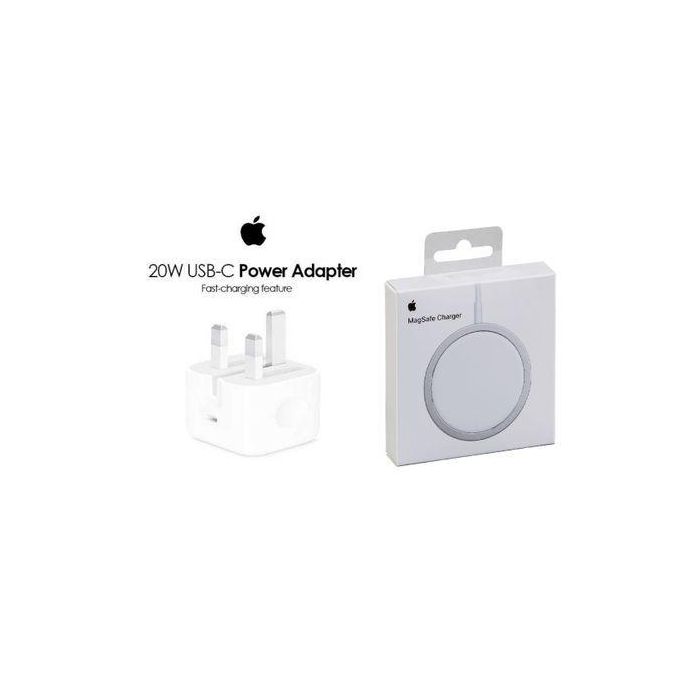 Apple MagSafe WIRELESS Charger + FREE 20W IPHONE ADAPTER FOR IPHONE 13 14 15 PRO AIRPODS