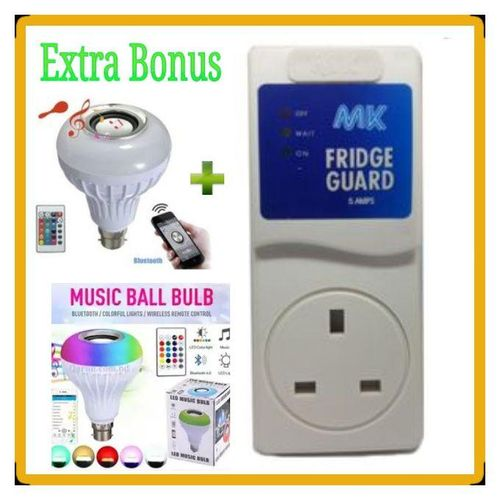 MK Fridge Guard + Multicolour BLUTEOOTH Music Bulb
