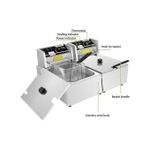 Nunix Double Baskets Chicken And Chips Electric (6+6)LTR