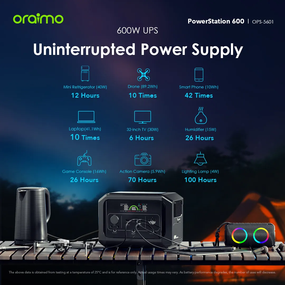 oraimo Powerstation 600 600W Portable Power Station