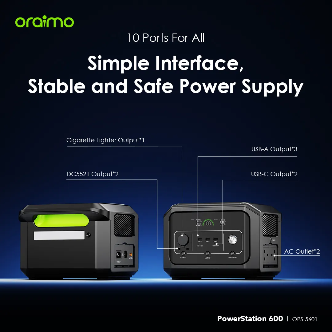 oraimo Powerstation 600 600W Portable Power Station