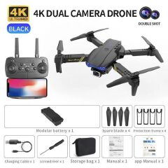 Drone 4K Foldable RC Quadcopter with Dual Lens Cameras