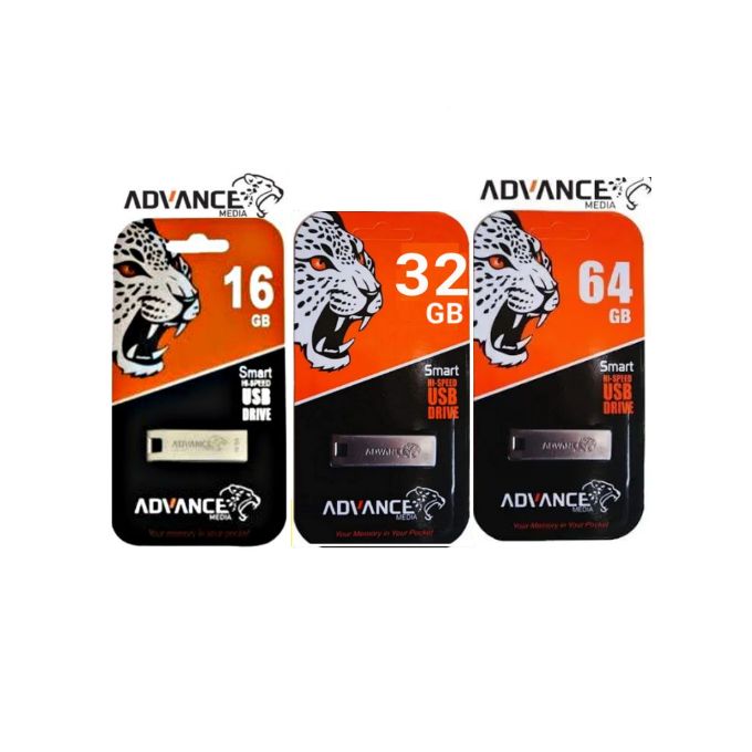 Advance Smart Compatible 2GB,4GB,8GB,16GB,32GB,64GB,128GB Flash-Disk USB For Laptops, Hoofers,Tvs,decoders, Bluetooth Speakers
