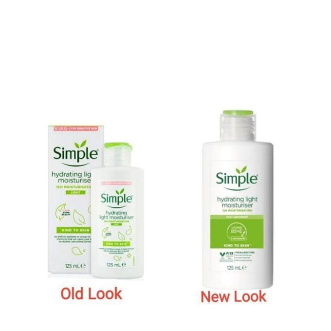 Simple fast absorbing, Kind to Skin Hydrating Light Moisturizer