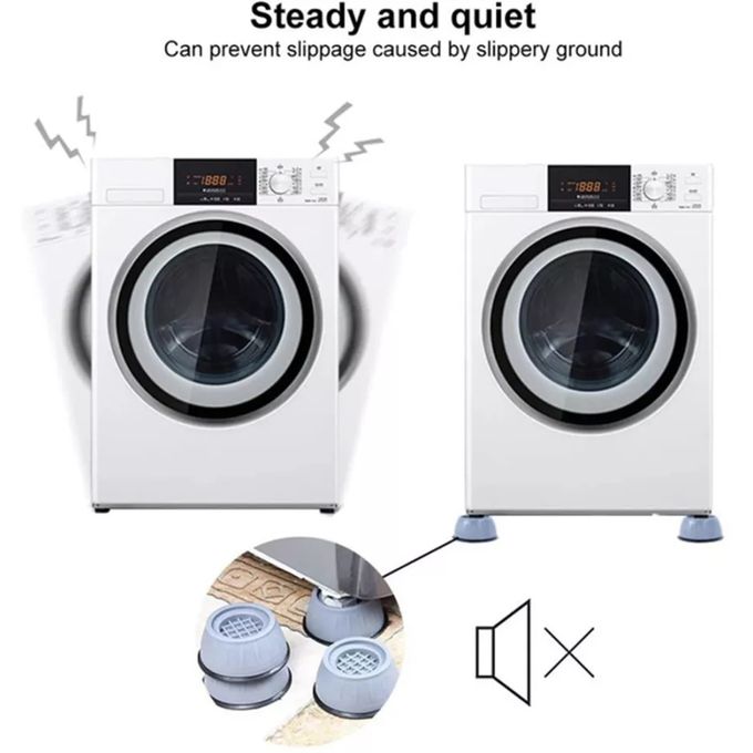 4Pc Washing Machine Antivibration Anti Vibration Pads Shock And Noise Cancellation Pads