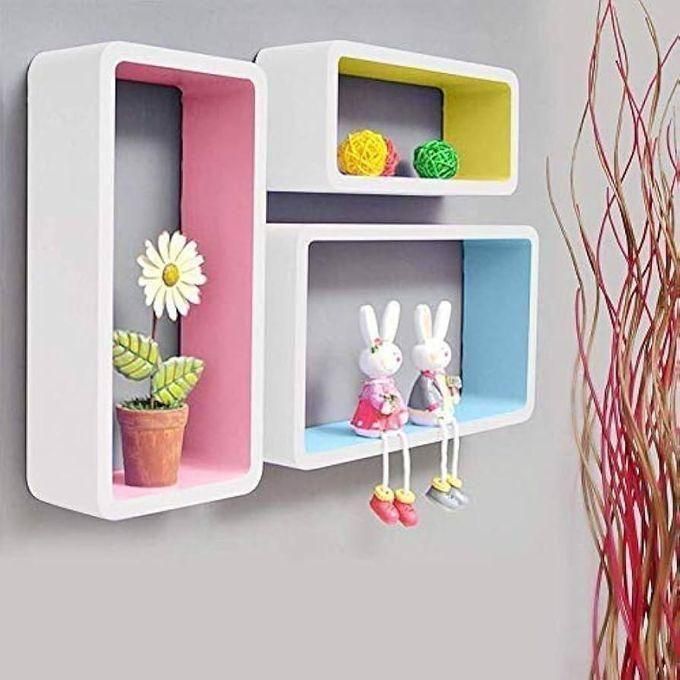 3pcs plastic wood floating shelves