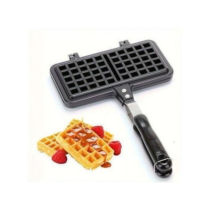 Non-stick Waffle Plate, Waffle Maker, Breakfast Plate With Heat-proof Handle