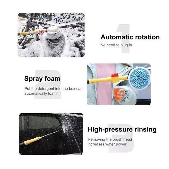 Car cleaning Kit 360° Spin Mop Detachable and Extendable Scrub Brush