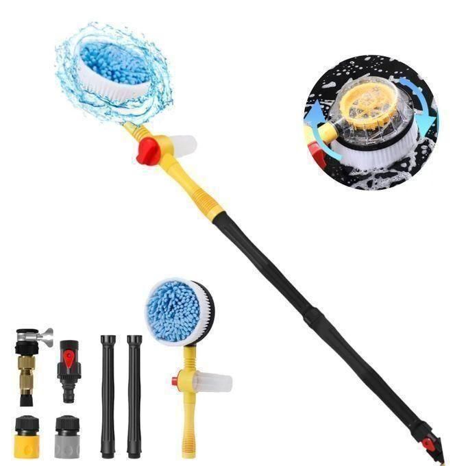 Car cleaning Kit 360° Spin Mop Detachable and Extendable Scrub Brush