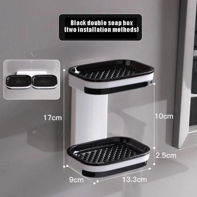 Soap Box Wall-mounted Single And Double Layer Drain Soap Dispenser