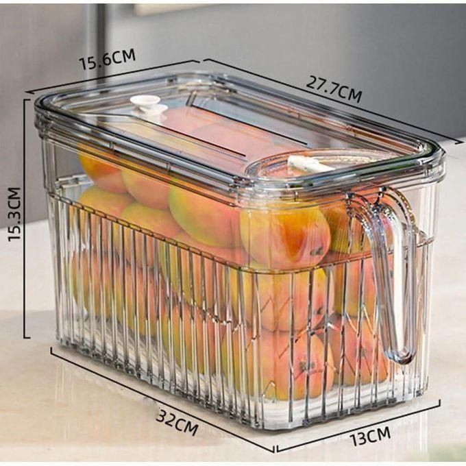 3L Elegant Acrylic Fridge Container With Date Indicator