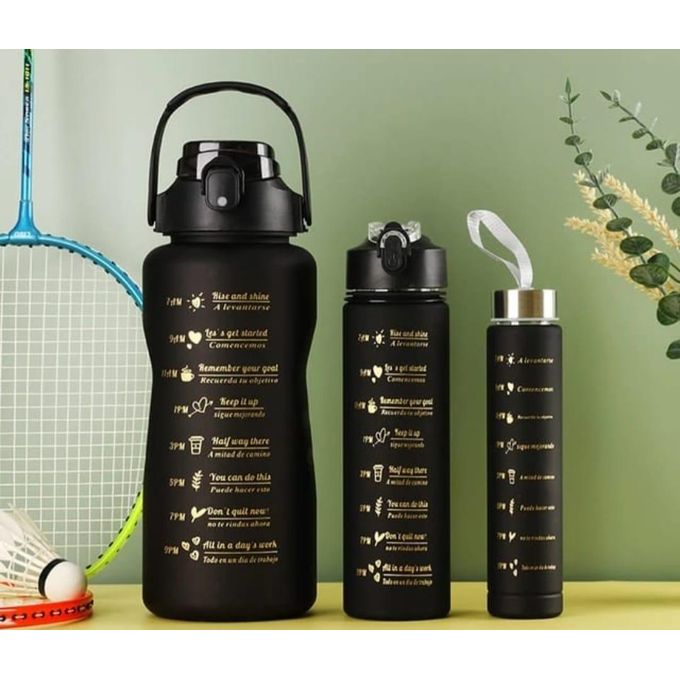 3 in 1 Motivational Water Bottle.